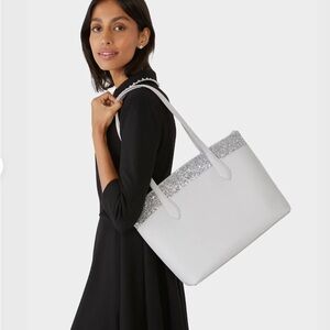 Kate Spade Tote Bag with Silver Accents